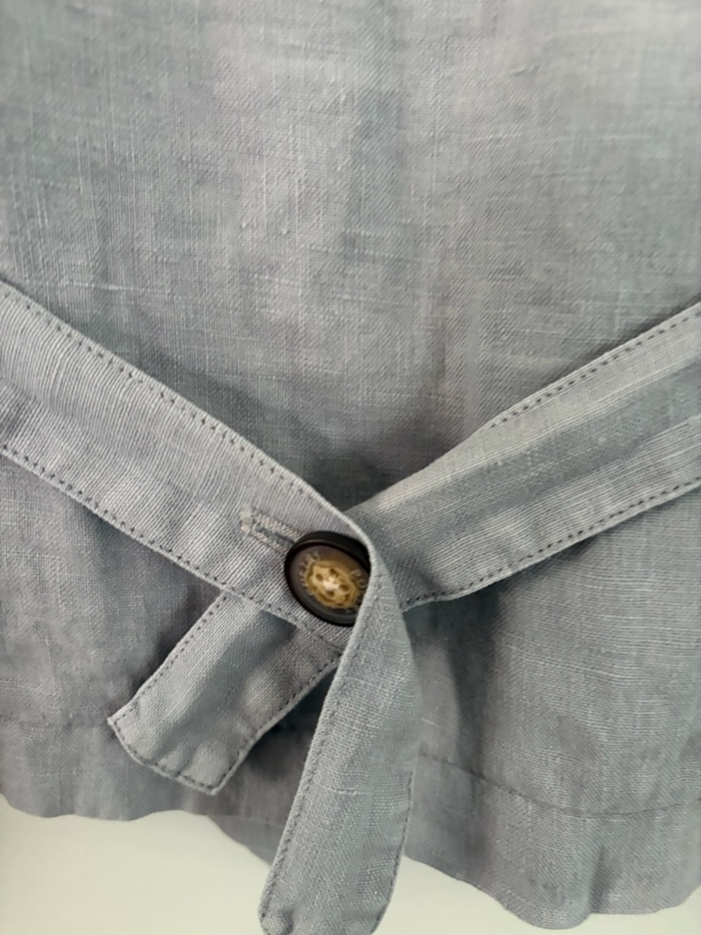 Poetry Light Gray linen Button Jacket - Picture 11 of 11